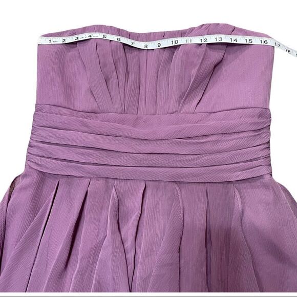 David’s Bridal Chiffon Dress with Layered Skirt Size 12 - Picture 10 of 13